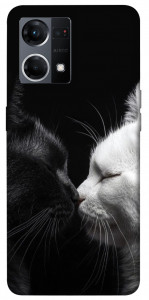 Чохол Black and white cats для Oppo Reno 7 4G