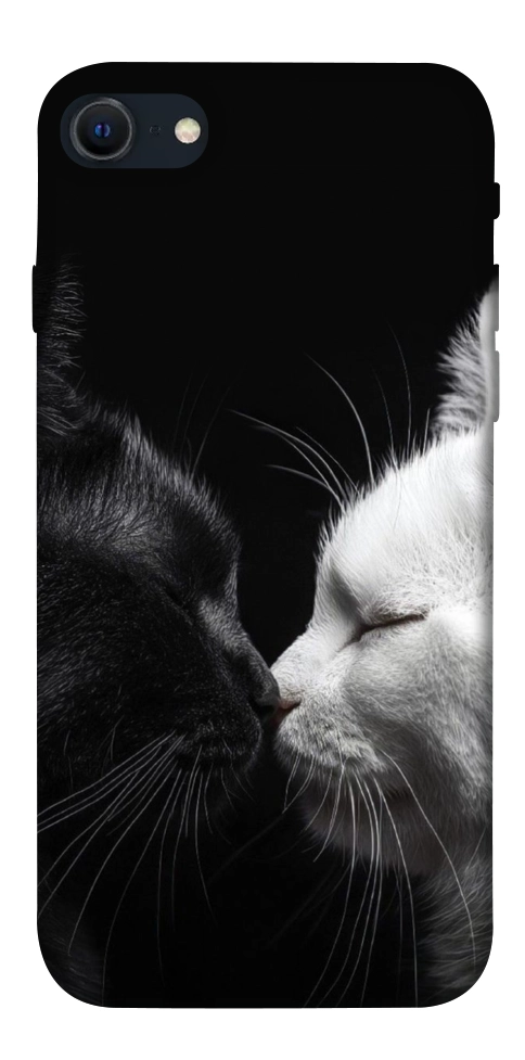 Чехол Black and white cats для iPhone SE (2022)