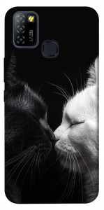Чохол Black and white cats для Infinix Hot 10 Lite