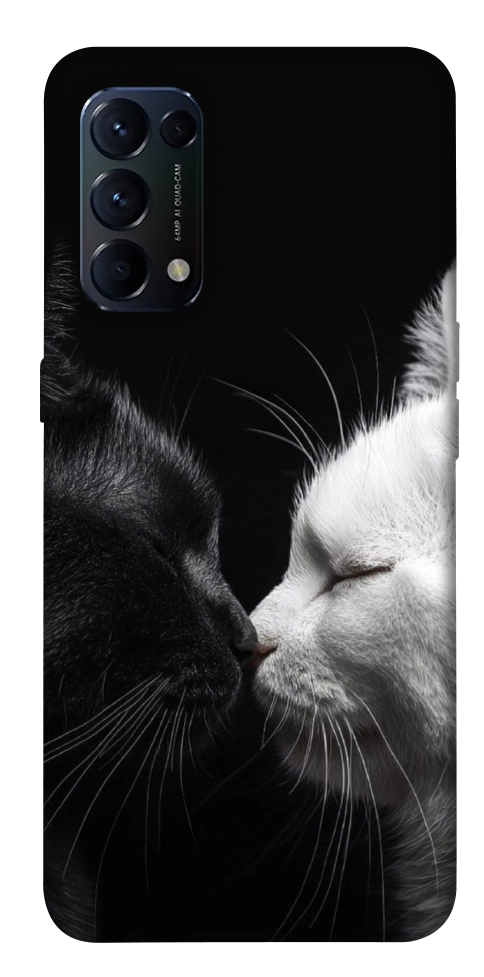 Чехол Black and white cats для Oppo Reno 5 4G