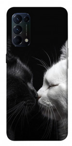 Чехол Black and white cats для Oppo Reno 5 4G