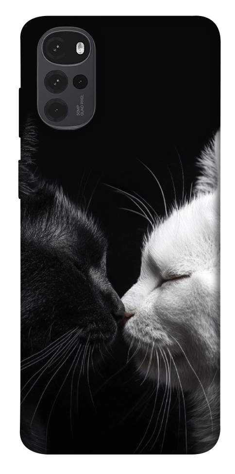 Чехол Black and white cats для Motorola Moto G22