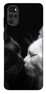 Чохол Black and white cats для Motorola Moto G22