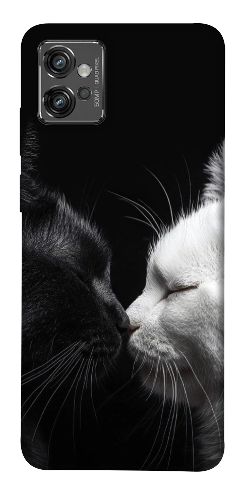 Чехол Black and white cats для Motorola Moto G32