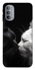 Чохол Black and white cats для Motorola Moto G31