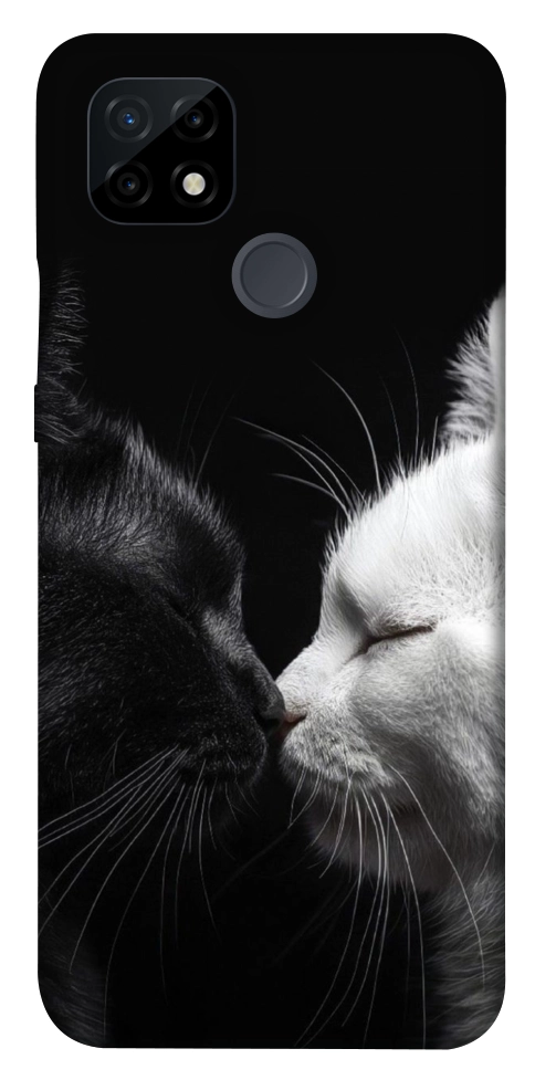 Чехол Black and white cats для Realme C21