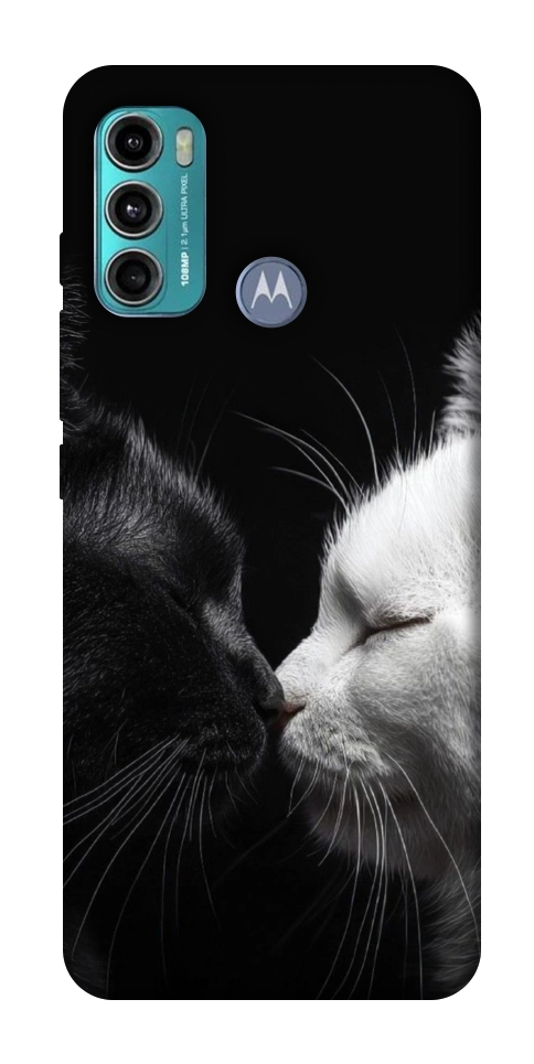 Чехол Black and white cats для Motorola Moto G60
