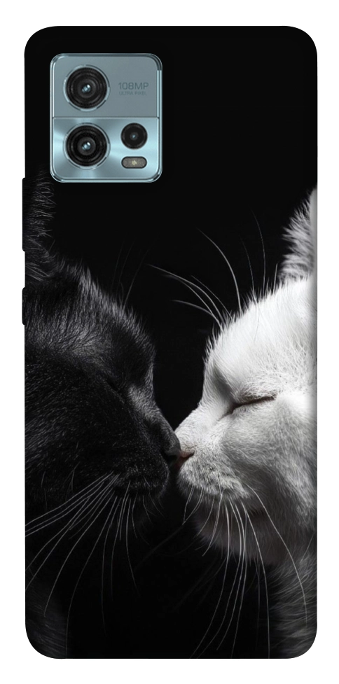 Чехол Black and white cats для Motorola Moto G72