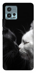 Чехол Black and white cats для Motorola Moto G72
