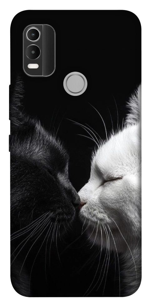 Чехол Black and white cats для Nokia C21 Plus