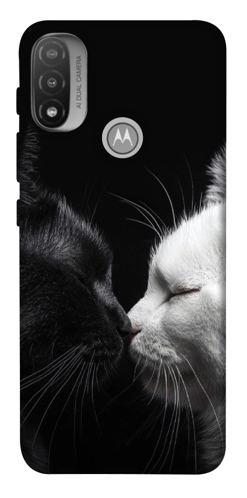 Чехол Black and white cats для Motorola Moto E20