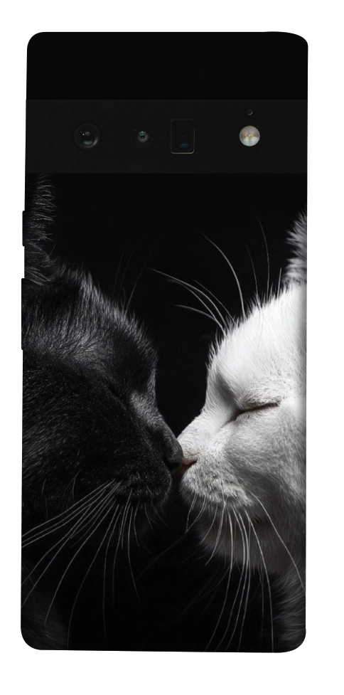 Чохол Black and white cats для Google Pixel 6 Pro