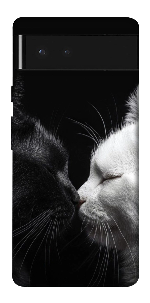 Чехол Black and white cats для Google Pixel 6