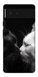 Чехол Black and white cats для Google Pixel 6