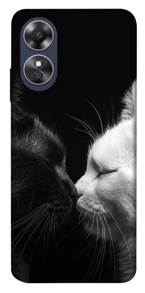 Чехол Black and white cats для Oppo A17