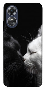 Чехол Black and white cats для Oppo A17