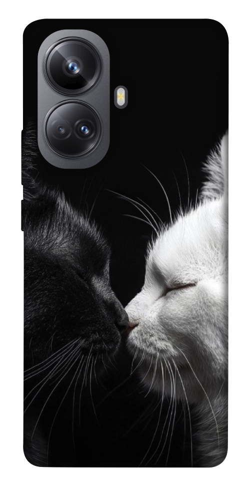 Чохол Black and white cats для Realme 10 Pro+