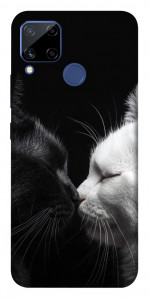 Чехол Black and white cats для Realme C15