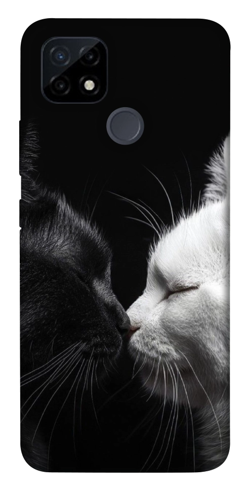 Чохол Black and white cats для Realme C12