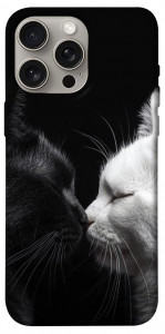Чохол Black and white cats для iPhone 15 Pro Max