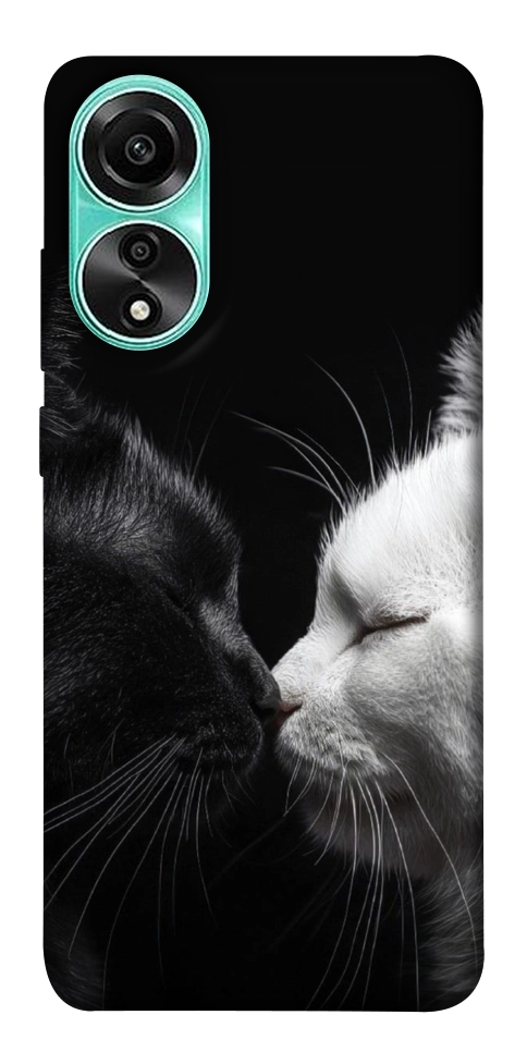 Чохол Black and white cats для Oppo A78 4G