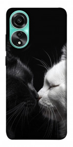 Чехол Black and white cats для Oppo A78 4G