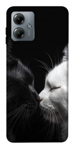 Чохол Black and white cats для Motorola Moto G14