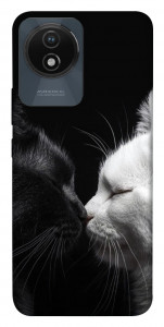 Чехол Black and white cats для Vivo Y02