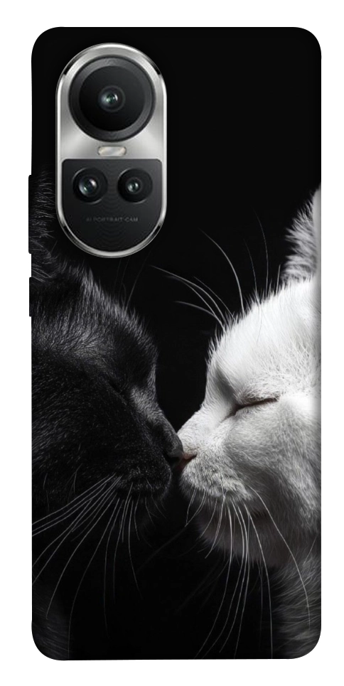 Чехол Black and white cats для Oppo Reno 10