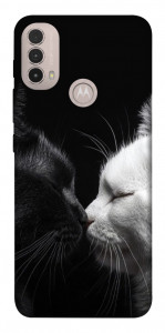 Чехол Black and white cats для Motorola Moto E30