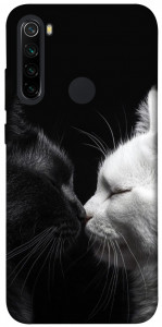 Чохол Black and white cats для Xiaomi Redmi Note 8 2021