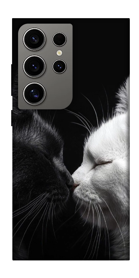 Чохол Black and white cats для Galaxy S24 Ultra