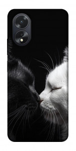Чехол Black and white cats для Oppo A38