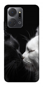 Чехол Black and white cats для Huawei Honor X7a
