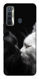 Чехол Black and white cats для TECNO Camon 17