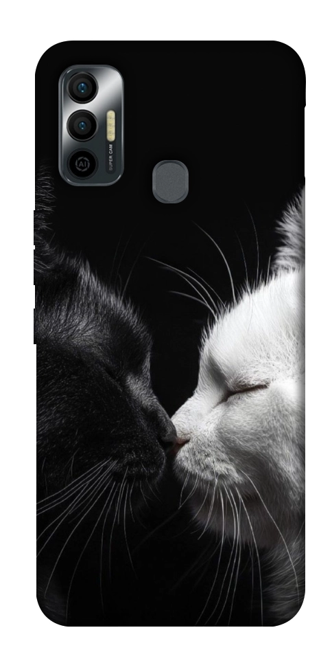 Чехол Black and white cats для TECNO Spark 7