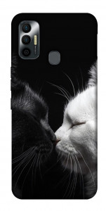 Чохол Black and white cats для TECNO Spark 7