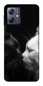 Чехол Black and white cats для Motorola Moto G54