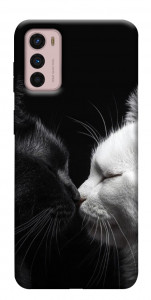 Чохол Black and white cats для Motorola Moto G42