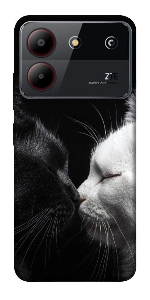 Чехол Black and white cats для ZTE Blade A54 4G