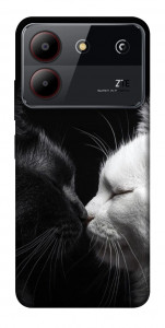 Чохол Black and white cats для ZTE Blade A54 4G