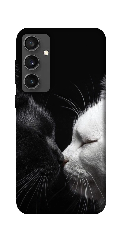 Чехол Black and white cats для Galaxy S24 FE