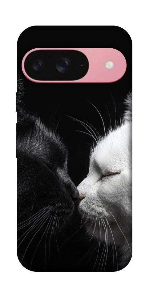 Чохол Black and white cats для Google Pixel 9