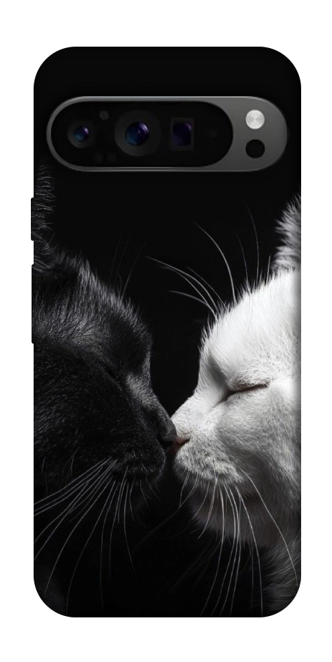 Чехол Black and white cats для Google Pixel 9 Pro
