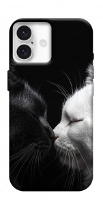 Чехол Black and white cats для iPhone 16 Plus