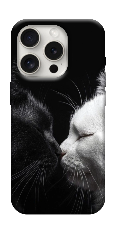 Чехол Black and white cats для iPhone 16 Pro Max