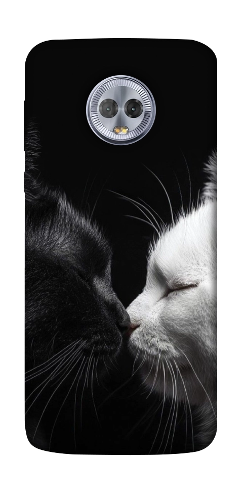 Чехол Black and white cats для Motorola Moto G6 Plus
