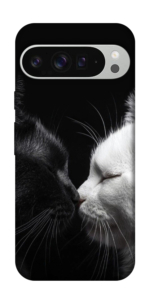 Чехол Black and white cats для Google Pixel 9 Pro XL