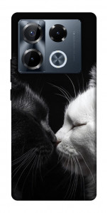Чохол Black and white cats для Infinix Note 40 Pro 4G