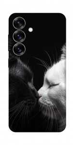 Чохол Black and white cats для Galaxy S25